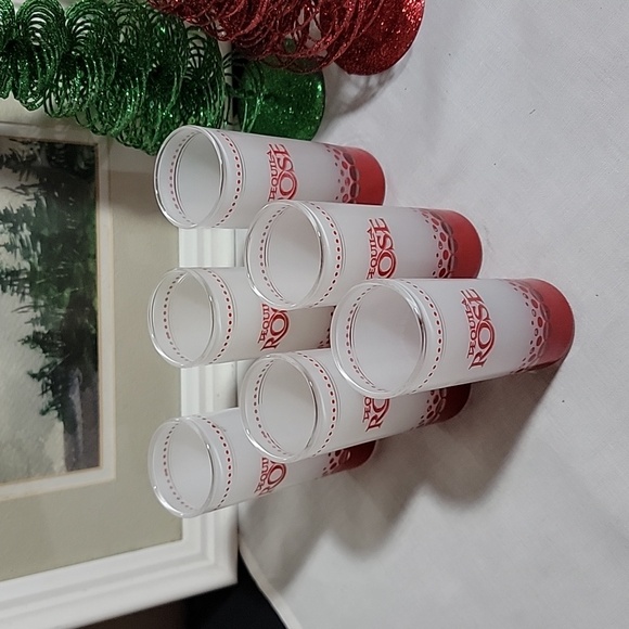 Tequila Rose Set Of Six Frosted Shot Glasses. - Picture 2 of 6